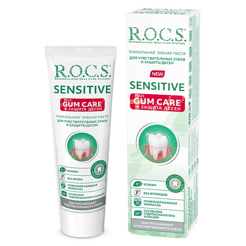 Rocs Зубная паста Sensitive Plus Gum Care для чувствительных зубов 94 гр 