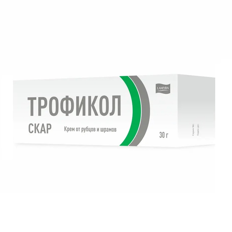 Трофикол Скар (Крем от рубцов и шрамов средство д/применения в дерматологии  туба 30 г )