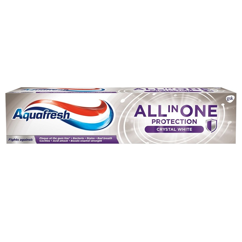 Aquafresh Зубная паста All-in-One Protection Crystal White 75 мл