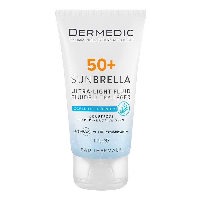 Dermedic SUNBRELLA Флюид ультралегкий SPF50+ д/чувствительной кожи 40 мл