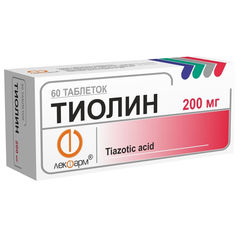 ТИОЛИН (табл. 200 мг  №10х6)