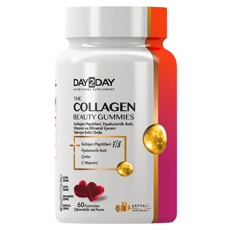 ORZAX (БАД) (Дэй2дэй коллаген бьюти гаммис  со вкусом персика жевательные пастилки 2,7 г )