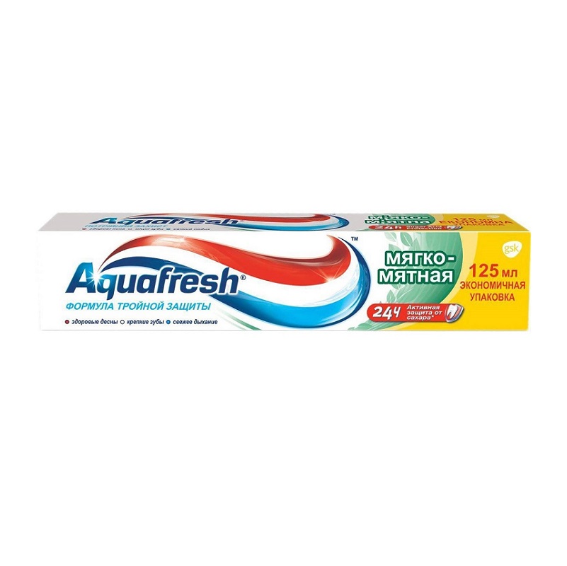 Aquafresh Зубная паста Mild & Minty (Мягко-Мятная) 125 мл