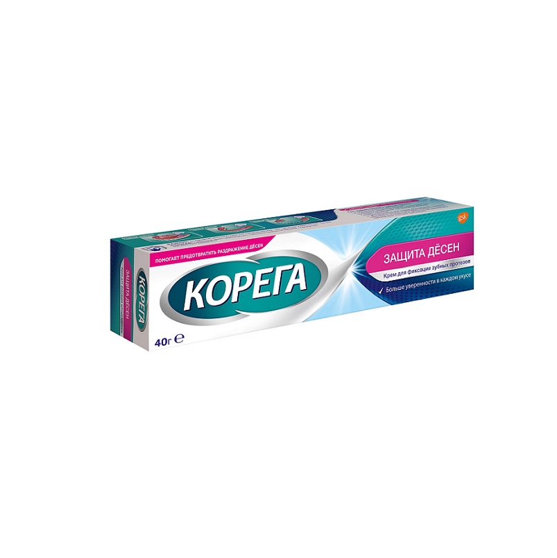 Corega Gum Protection  (Крем для фиксации зубных протезов Корега Защита десен  40 г )