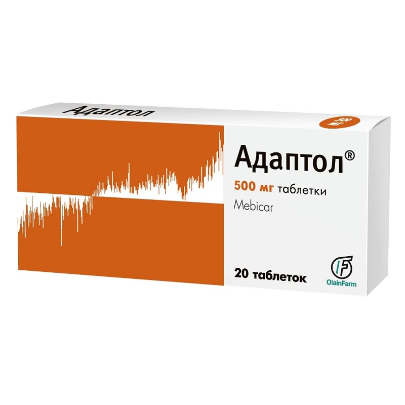 АДАПТОЛ (табл. 500 мг  №10х2)