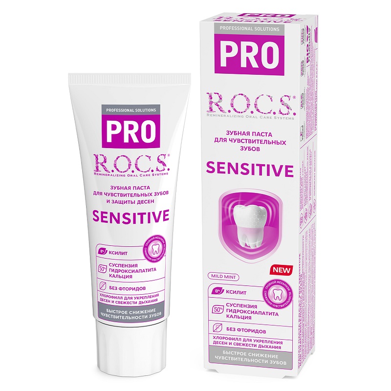 Rocs Зубная паста PRO Sensitive для чувствительных зубов 74 г