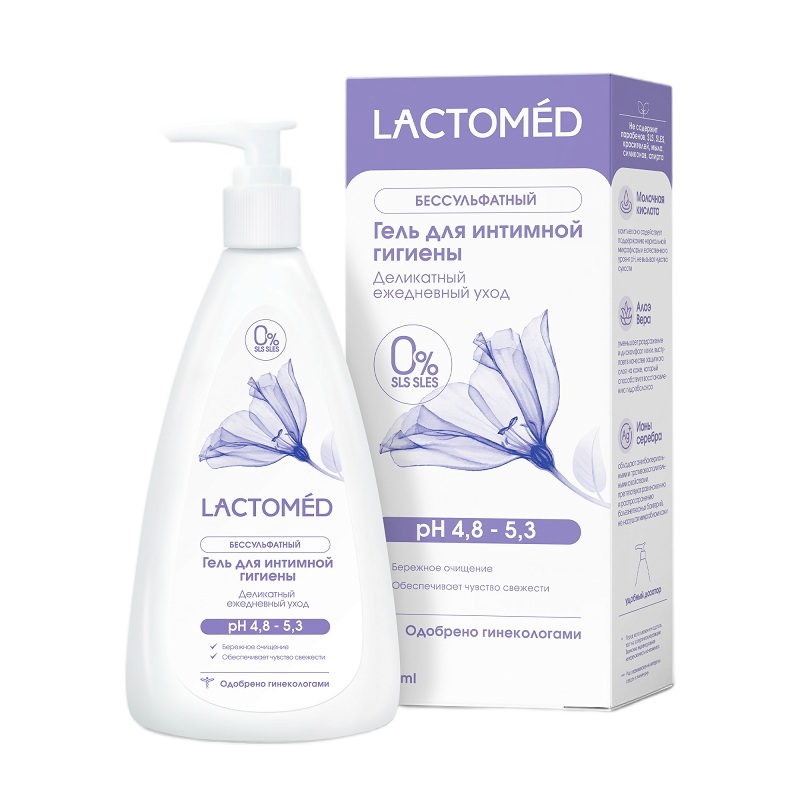 Lactomed Гель для интимной гигиены Деликатный ежедневный уход 200 мл