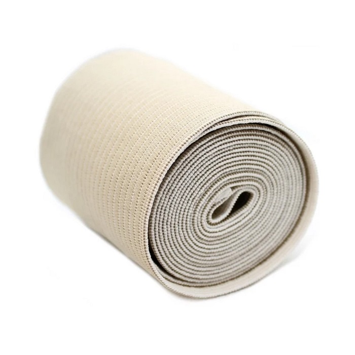 Бинт медицинский эластичный вязаный (с лайкрой компр.ленточный средней растяжимости  8см х 1,5м )