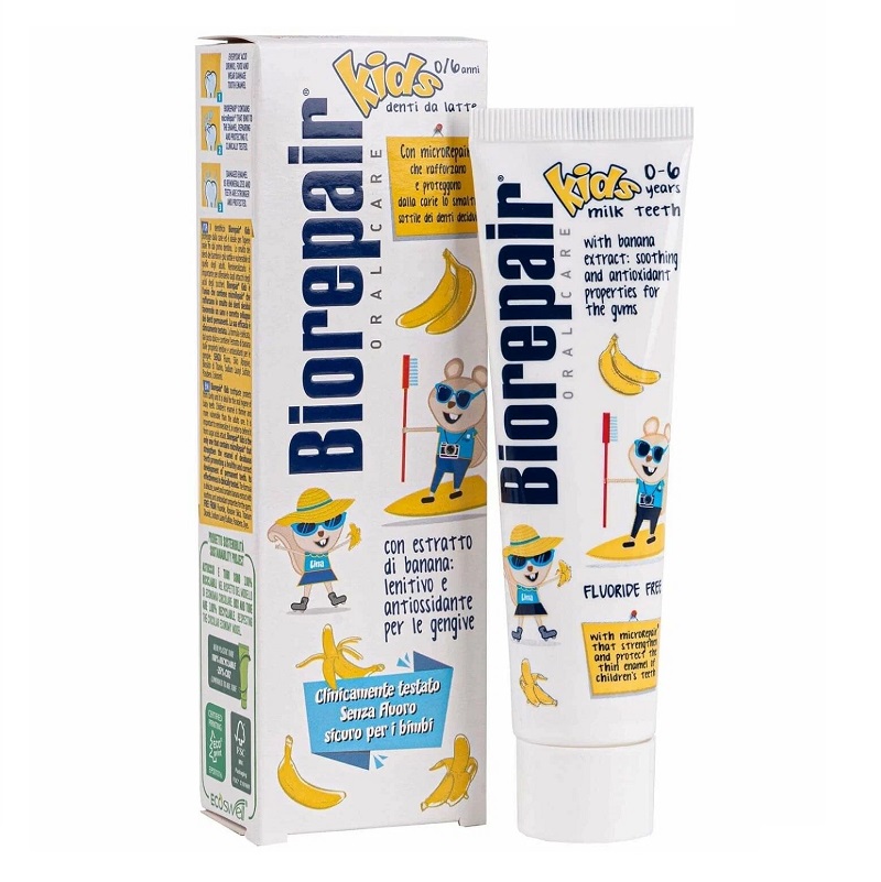 Biorepair (БИОРЕПЕЙР) Зубная паста детская Биорепейр (банан) Biorepair Kids Banana 50 мл