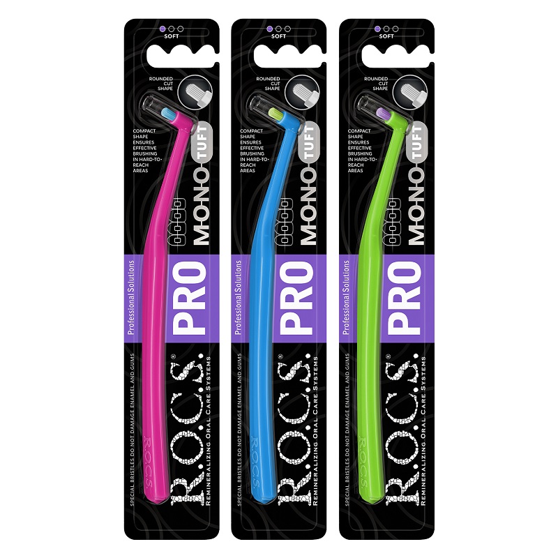Rocs Зубная щетка PRO Mono монопучковая мягкая 