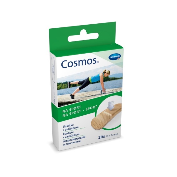 Пластырь (Cosmos® Sport (СПОРТ) нестер.  размер 1,9 х 7,2 см №20)
