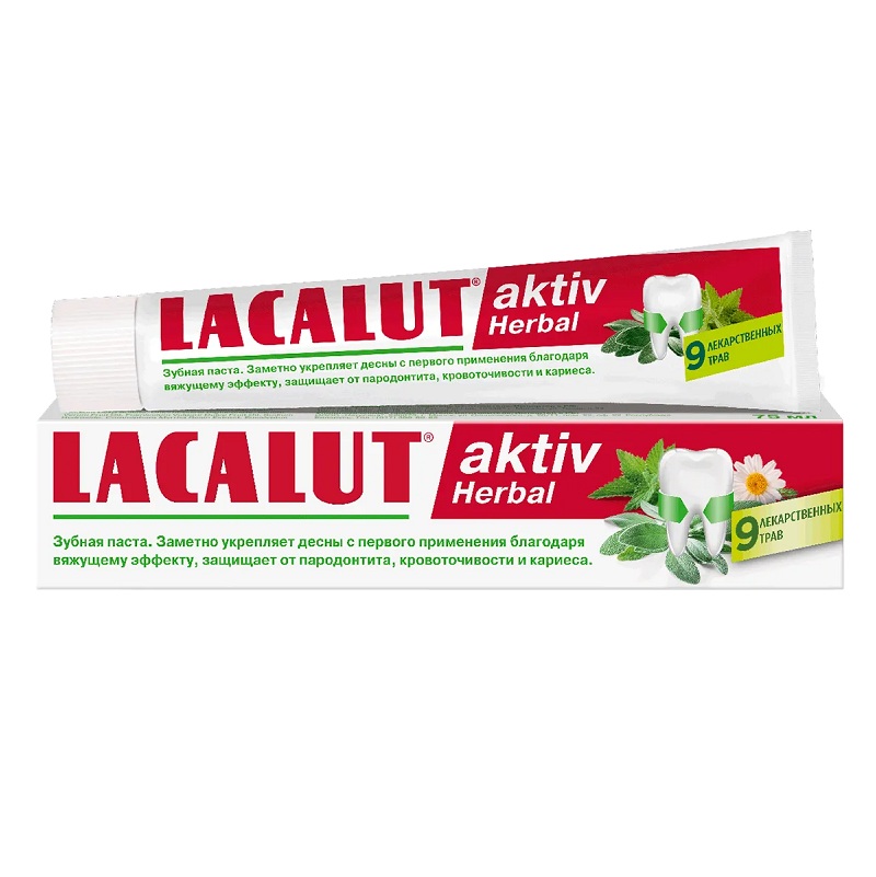 Lacalut Зубная паста Aktiv Herbal 75мл